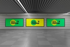 Subway Three Sign Mockup Product Image 1