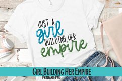 Just a Girl Building Her Empire Sublimation PNG Product Image 1