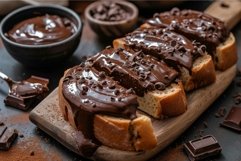 Decadent chocolate topped brioche loaf Product Image 1