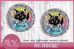 Squeaky Clean Kitty Sublimation designs for t shirts Product Image 1