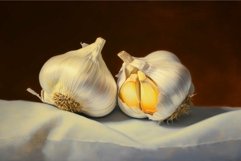 Aromatic Two garlic. Generate Ai Product Image 1
