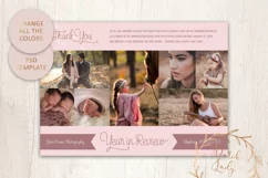 PSD Year In Review Photo Collage Card Template #4 Product Image 3