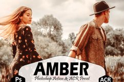 10 Amber Photoshop Actions And ACR Presets, warm Instagram Product Image 1