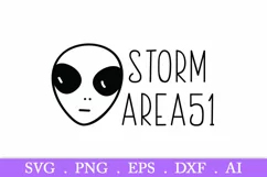 SALE! Storm area 51 svg, aliens svg, alien svg, area 51 svg Product Image 2