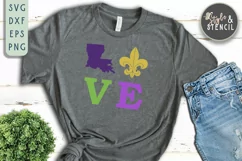 Mardi Gras SVG Love - PNG, DXF, SVG, EPS, Cut File Product Image 7