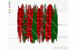 Christmas Brush strokes png, Sublimation png, Buffalo plaid Product Image 1