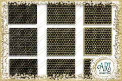 18 Digital Papers - Black and Gold Glitter - Mermaid Scale Product Image 3