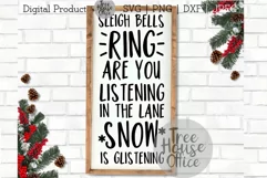 Sleigh Bells Ring SVG DXF PNG jpeg |Christmas Quote Digital Product Image 1