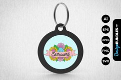 Extrovert Keychain Product Image 1