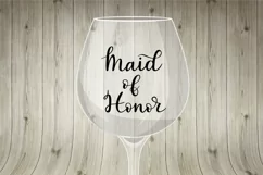 Maid of honor SVG - Bridal party SVG file, handlettered Product Image 2