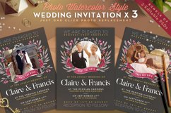 Photo Watercolor Wedding Invite II Product Image 1