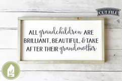 Funny Mother's Day SVG, All Grandchildren Are Brilliant Product Image 1
