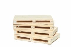 empty wooden pallet isolated on white background. Product Image 1