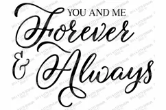 You and Me Forever & Always - Love - SVG DXF Sign Cut File Product Image 2