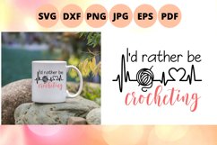 I&#039;d rather be crocheting svg Product Image 4
