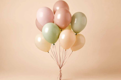 Happy Festive Latex Balloons in Pastel Product Image 1