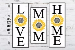 Mom Love Home sunflower Mothers Day signs svg cutting file Product Image 3