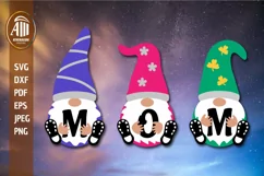 Mom SVG| Gnome Mom SVG| Mother's Day Gnome Cut files Product Image 1