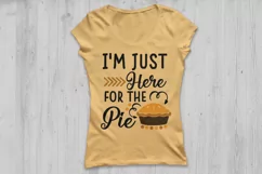 i'm just here for the pie svg, thanksgiving svg, fall svg. Product Image 2