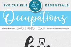 Dental hygienist - a dentist svg design with tooth Product Image 2