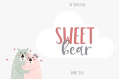 Web Font Sweet Bear Font Duo Product Image 1