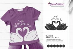 My Heart Belongs to You | Swans SVG | Love Birds Product Image 1