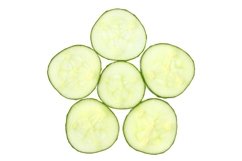 Stock Photo - Fresh cucumber on a white background. Product Image 1