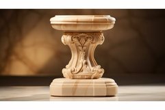 elegant pedestal biege background Product Image 1