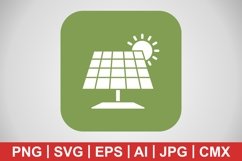 Vector Solar Panel Icon Product Image 1