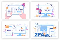 12 2FA Two Steps Authentication Password Illustration Product Image 1