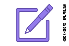 Colored Edit Icon Product Image 1