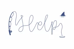 Gone Fishing - a fishing line font - Free Font Of The Week Product Image 8