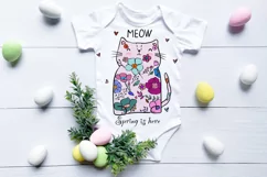 Cat Meow Sublimation PNG, Cute Kitty Cat Product Image 2