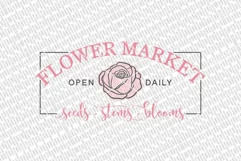 Flower Market SVG | Farmhouse Sign | DXF and More Product Image 2