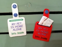 ITH Pet Home Alone Key Fob with Pocket - Snap Tab Machine Embroidery Product Image 3
