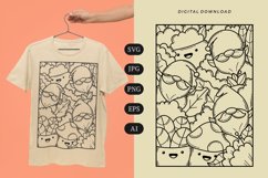 Gnome Doodle T-shirt | SVG Product Image 1