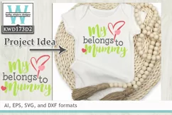 Mothers SVG - My Heart Belongs To Mummy Product Image 1