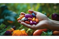 hand purple pill Product Image 1