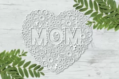 Mom svg | Mothers Day SVG | Floral Heart SVG Product Image 6