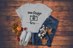 Fall T-shirt Mockup Bella Canvas Product Image 1