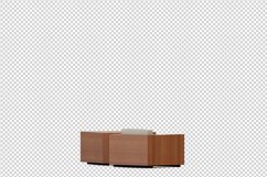 Isometric Arm Chair 3D isolated render Product Image 1