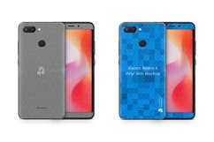 Redmi 6 Vinyl Skin Design Mockup 2018 Product Image 2