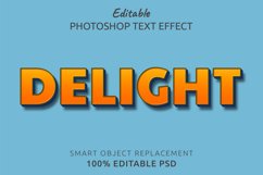 Delight Editable Photoshop Text Style Effect Product Image 1