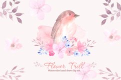 Flower Trill. Watercolor clipart Product Image 1