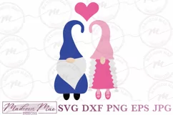Love Gnomes with Heart SVG, Valentine's Day SVG Product Image 2