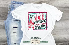 Hang Your Stockings Gnome PNG | Christmas Sublimation PNG Product Image 1