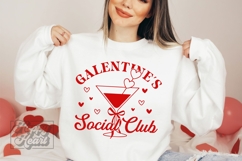 Galentines Social Club SVG PNG - Valentine Girls Club Shirt Product Image 4