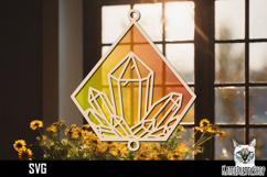 Suncatcher Car Charm Crystal gem SVG, Hanging Ornament SVG Product Image 1
