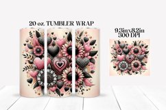 Valentine&#039;s Day Tumbler Wrap Sublimation Design Product Image 2
