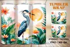 Tropical Tumbler Sublimation, 20 oz Tumbler Wrap Product Image 1